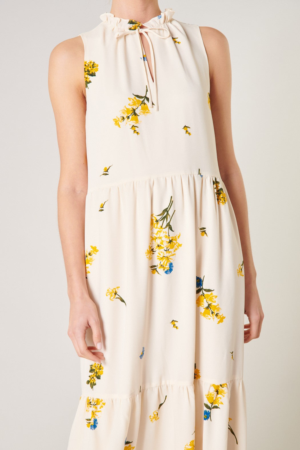 Yellow Floral Maxi Dress