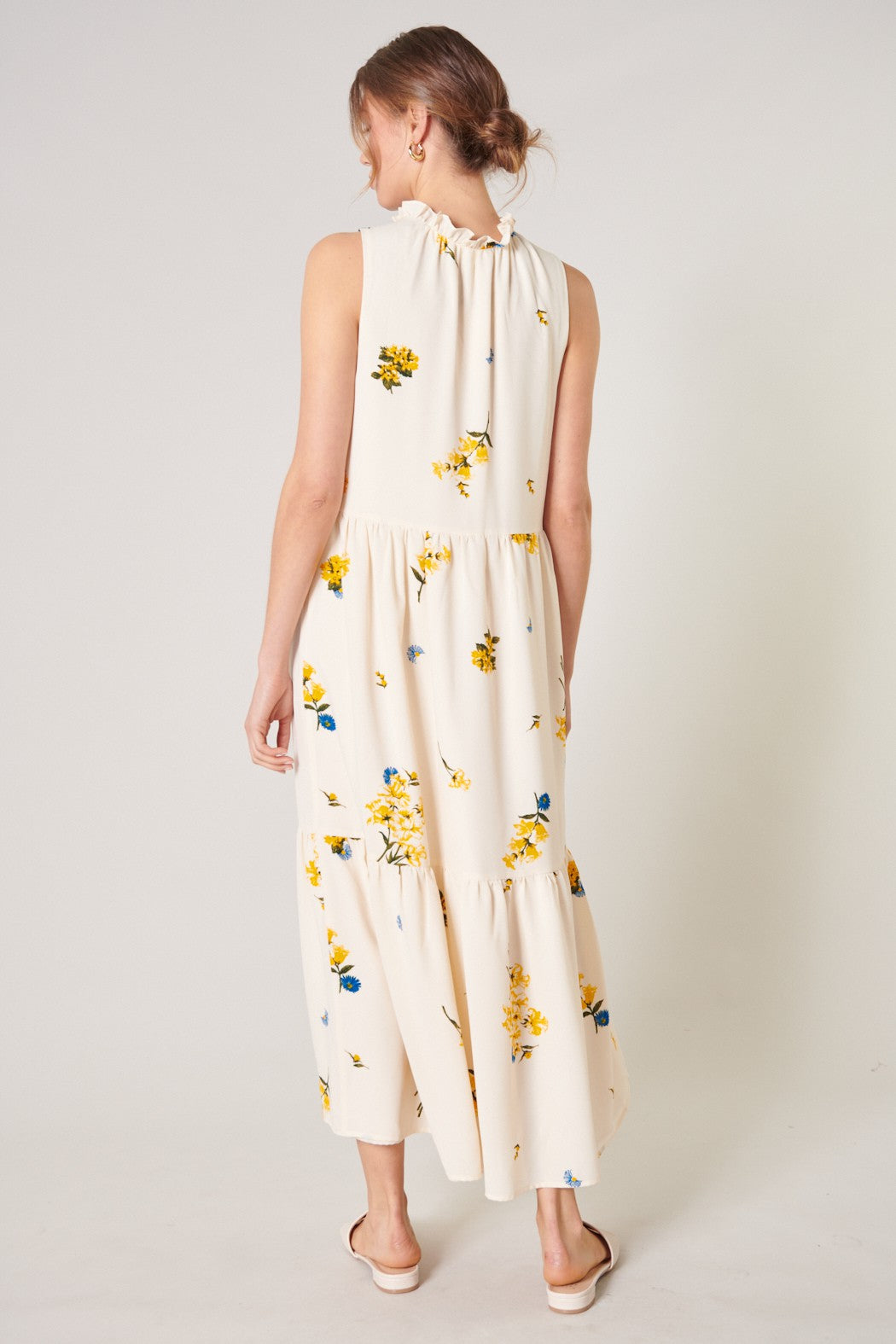 Yellow Floral Maxi Dress