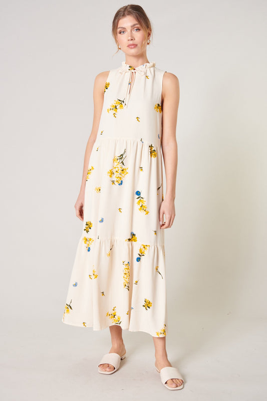 Yellow Floral Maxi Dress