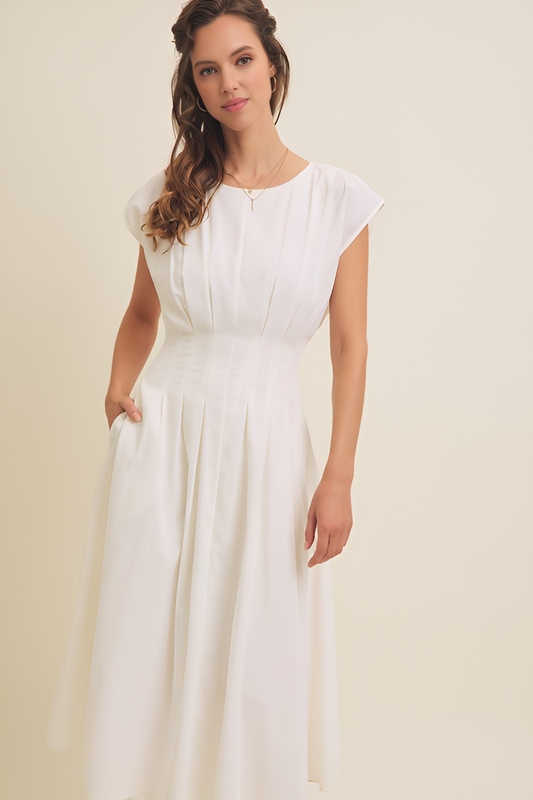 Céleste Linen Midi Dress
