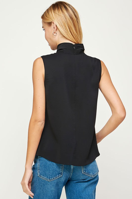 Sleeveless Black Top