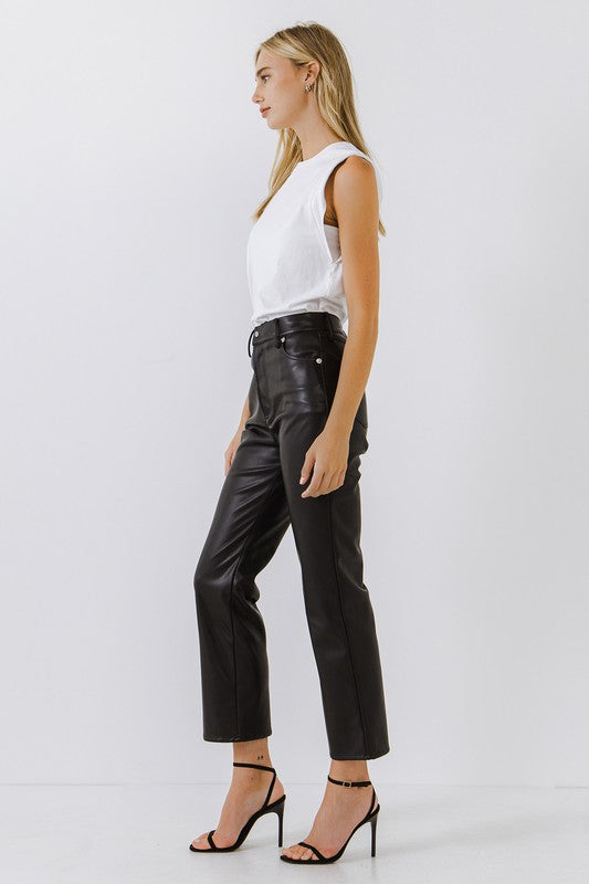 Pu Leather Pants