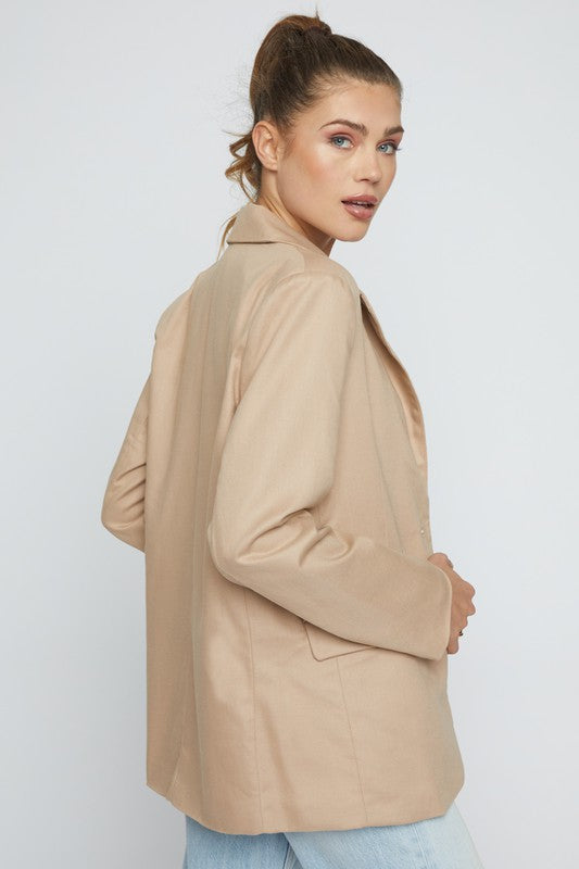 Oversized Linen Blazer